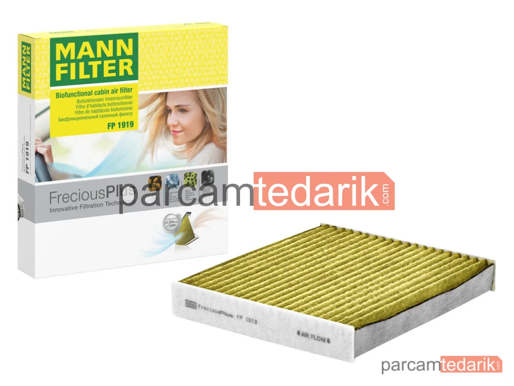 MANN FILTER FP1919 | Polen Filtresi — Karbonlu Toyota Avensis SW 1.2 15-18, 1.3-1.6 13-18, 1.8 Hybrid 13-18