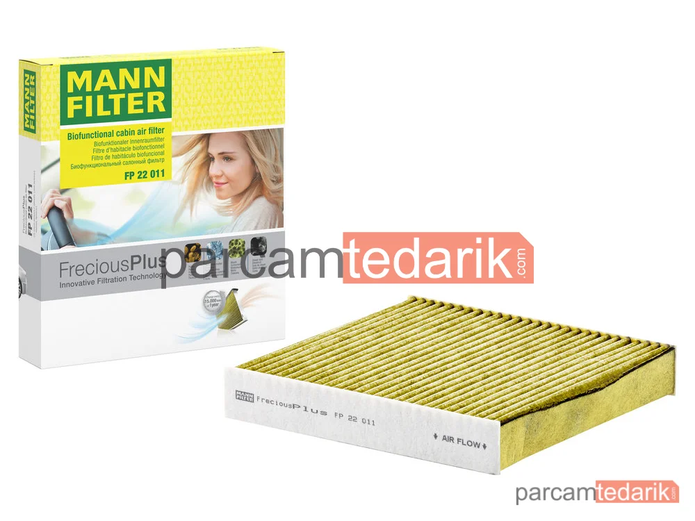 MANN FILTER FP22011 | Polen Filtresi — Karbonlu Anti Alerjen Renault Clio V 1.0 TCE H4D/1.0 SCE/1.3 TCE H5H/1.5