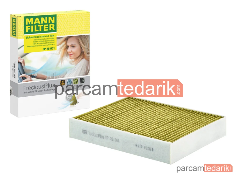 MANN FILTER FP25001 | Polen Filtresi — Karbonlu BMW 1 Serisi F20 11-19, 1 Serisi F21 11=>