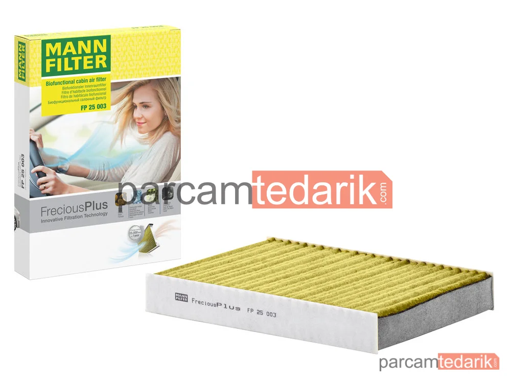 MANN FILTER FP25003 | Polen Filtresi — Karbonlu Nissan Qashqai II SUV 1.2 Dig-T 13=>