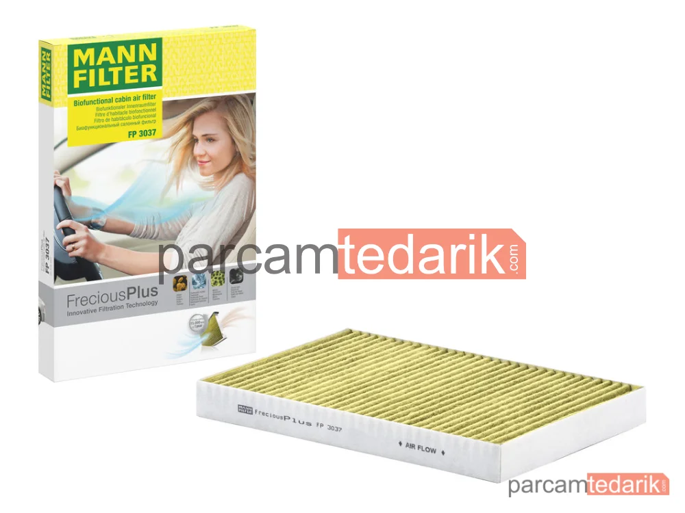 MANN FILTER FP3037 | Polen Filtresi — Karbonlu Audi A4 1.6 00-04, A4 Cabrio 1.8 T 02-09, 2.0 04-05