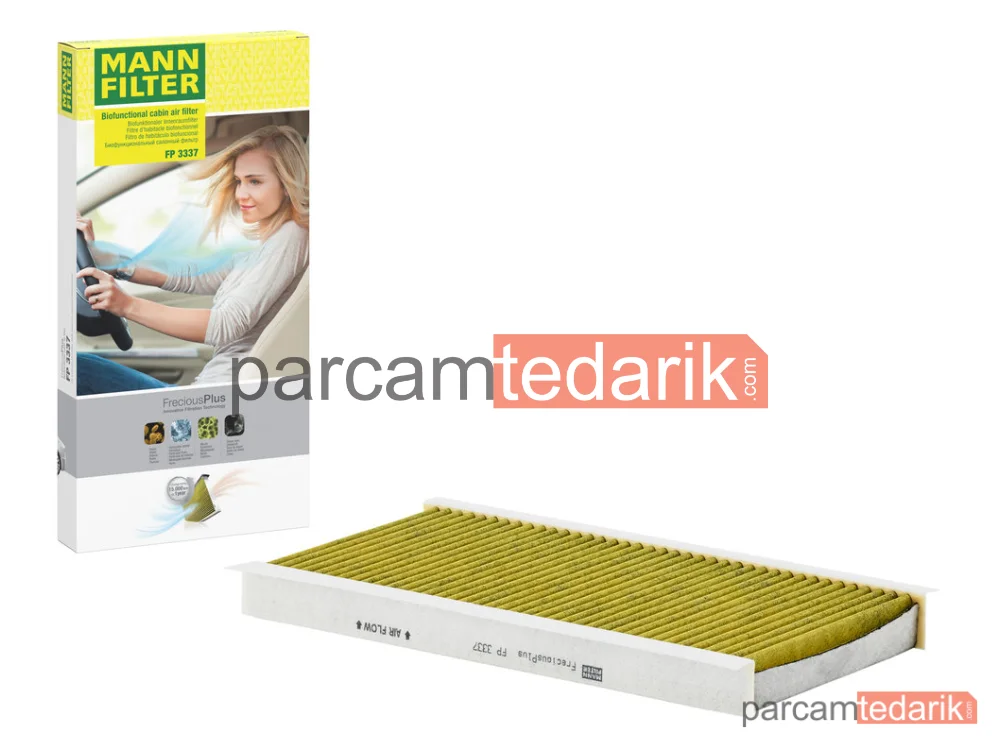 MANN FILTER FP3337 | Polen Filtresi — Fiat Croma 1.8-2.2 16V 05=>, 1.9 D Multijet 05=>, 2.4 D Multijet 05=>