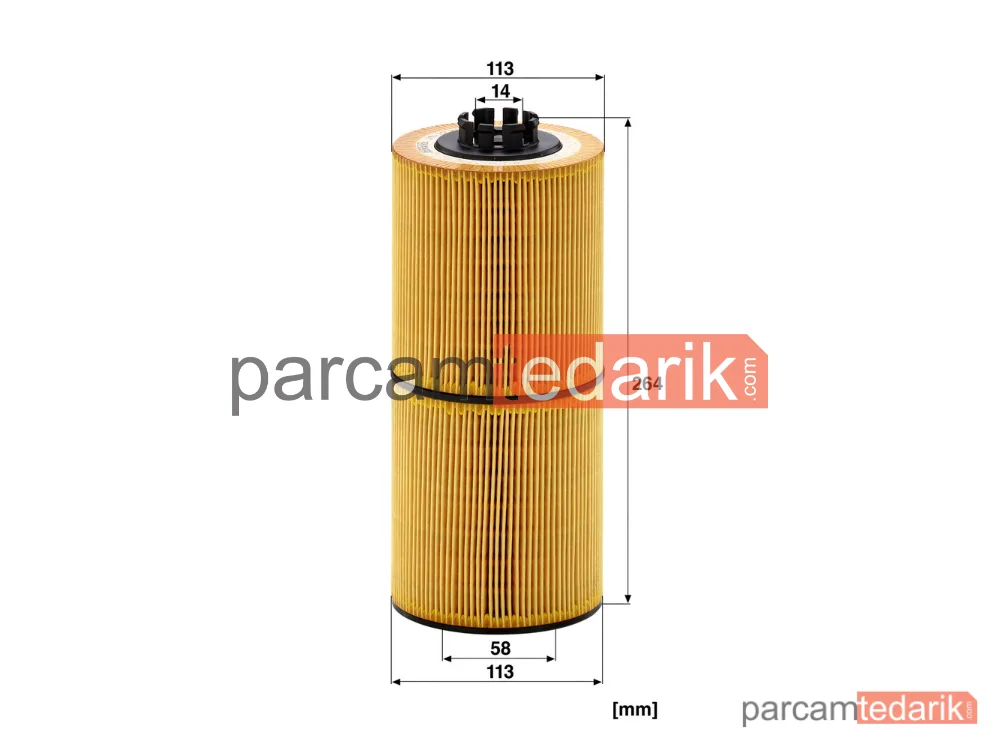 MANN FILTER HU12001Z | Yağ Filtresi — Mercedes-Benz Actros MP4 / MP 5 11=>, Antos 12=>
