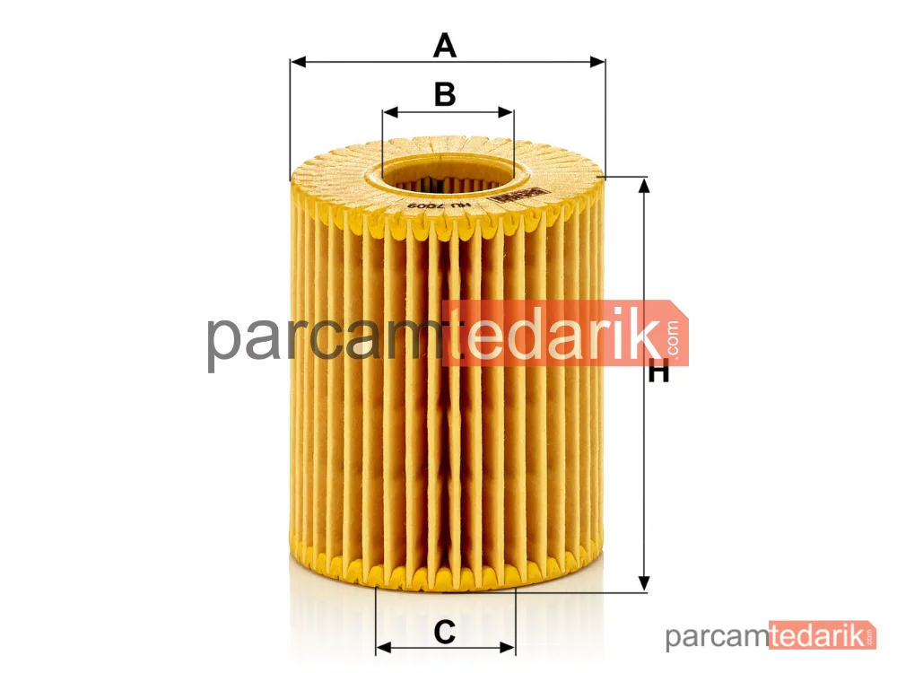 MANN FILTER HU7009Z | Yağ Filtresi — Toyota Avensis Sedan 2.0 D-4D 08-18