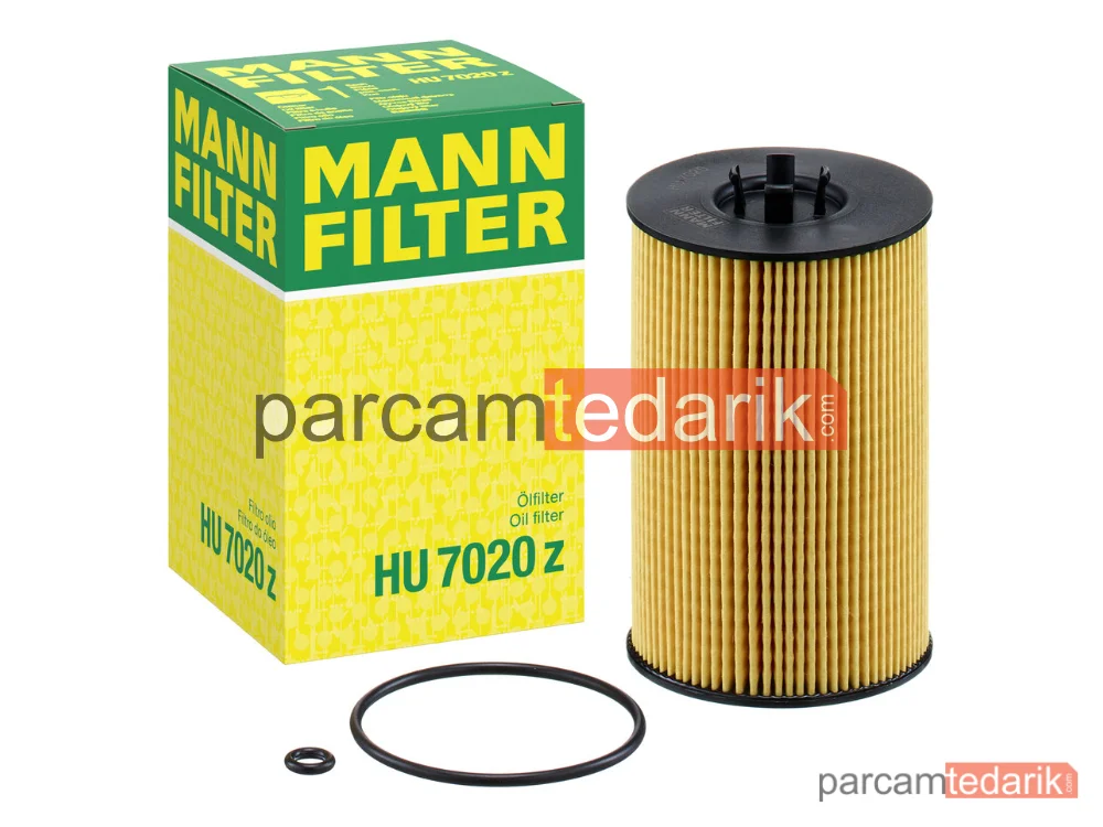 MANN FILTER HU7020Z | Yağ Filtresi — VW Passat (B8) 1.6 TDI Dcxa/2.0 TDI 14 =>, Golf VII 1.6 TDI 12 =>