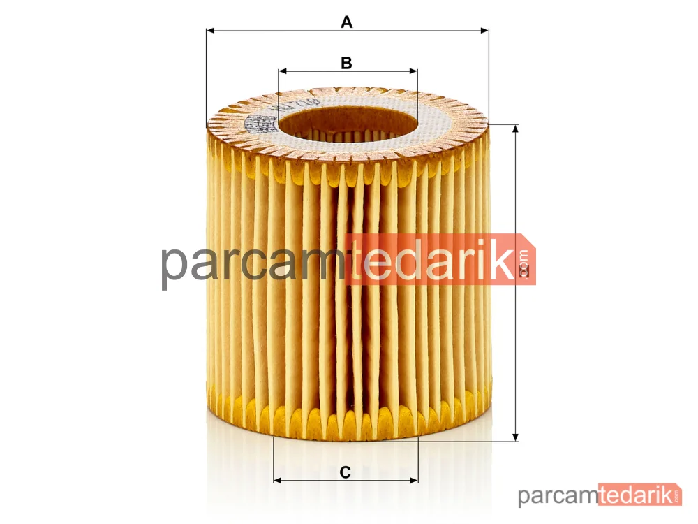 MANN FILTER HU710X | Yağ Filtresi — Skoda Fabia I 1.2 01-08