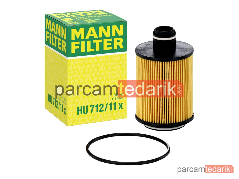 MANN FILTER HU712/11X | Yağ Filtresi — Fiatdoblo 1.3 D-1.6 D-2.0 D MJET 10=>, Linea 1.3D-1.6D 09=>