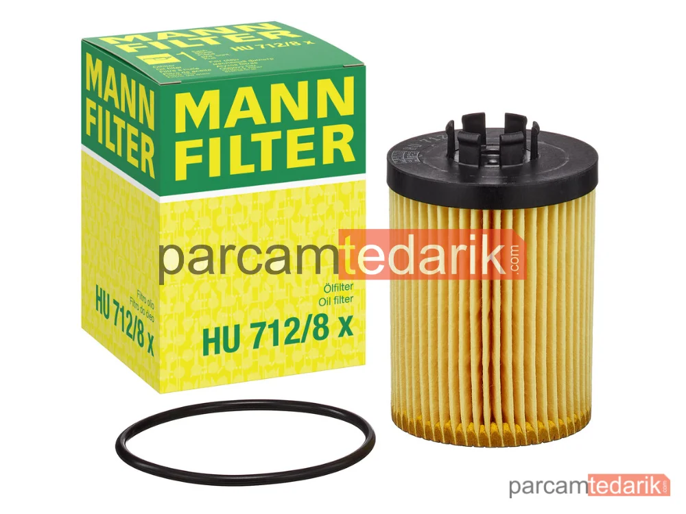 MANN FILTER HU712/8X | Yağ Filtresi — Opel Corsa C 1.0 00-09, 1.2 16V 00-03