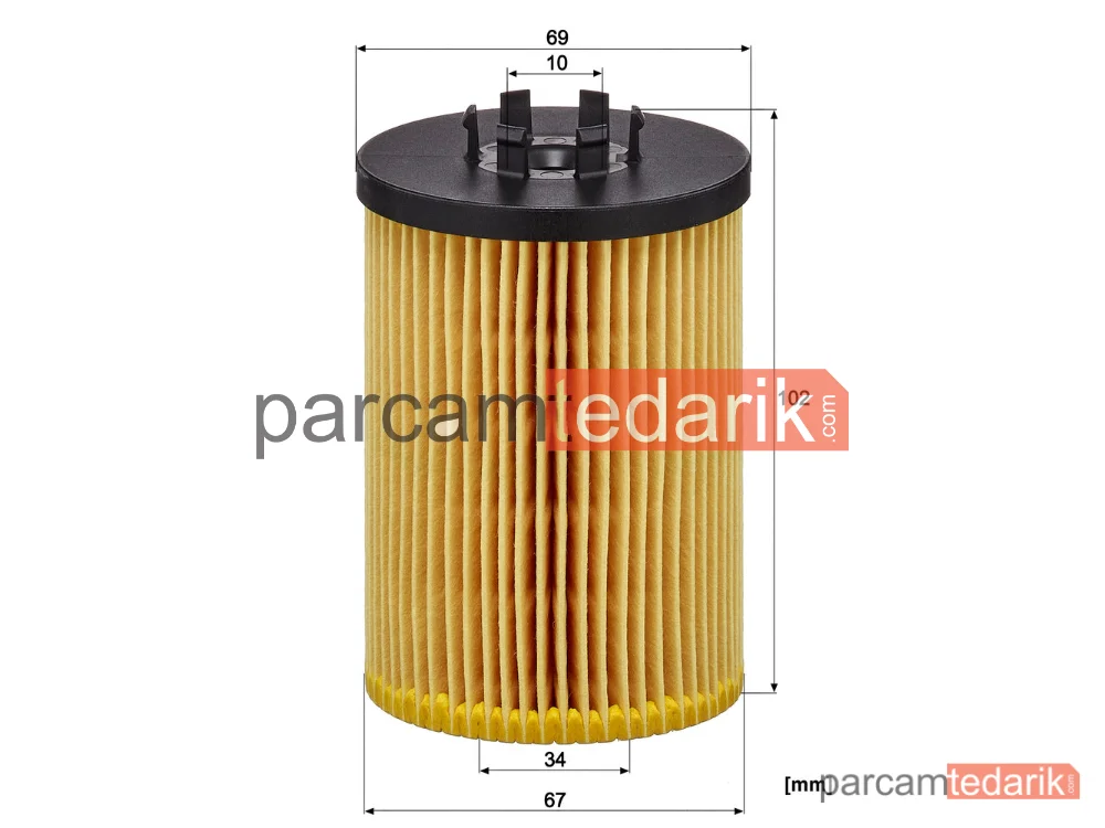 MANN FILTER HU715/5X | Yağ Filtresi — BMW 7 Serisi E65/E66 01-05
