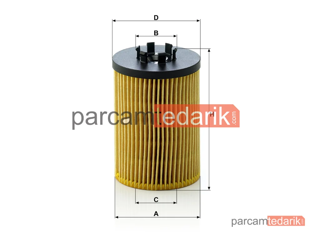 MANN FILTER HU715/5X | Yağ Filtresi — BMW 7 Serisi E65/E66 01-05