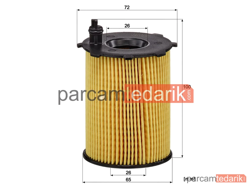 MANN FILTER HU716/2X | Yağ Filtresi — Ford Focus III 1.6 TDCI 11 =>, Focus III 1.5 TDCI 14 =>
