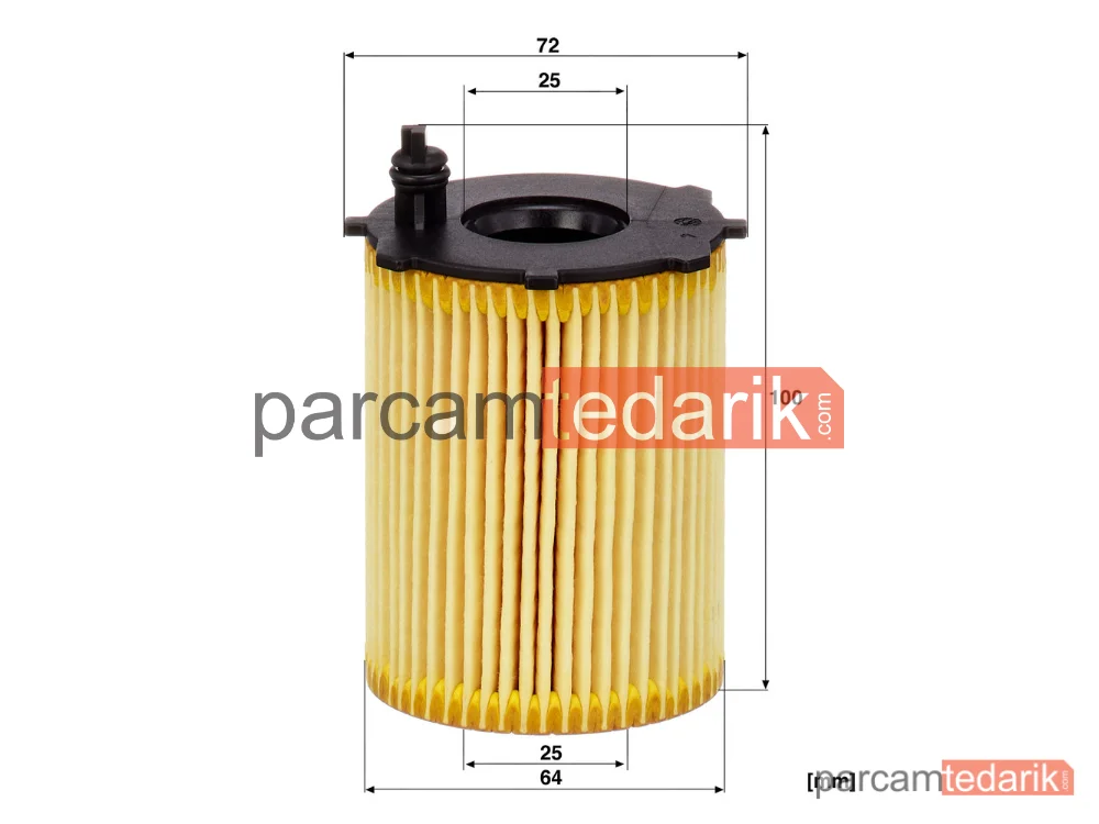 MANN FILTER HU716/2X | Yağ Filtresi — Ford Focus III 1.6 TDCI 11 =>, Focus III 1.5 TDCI 14 =>