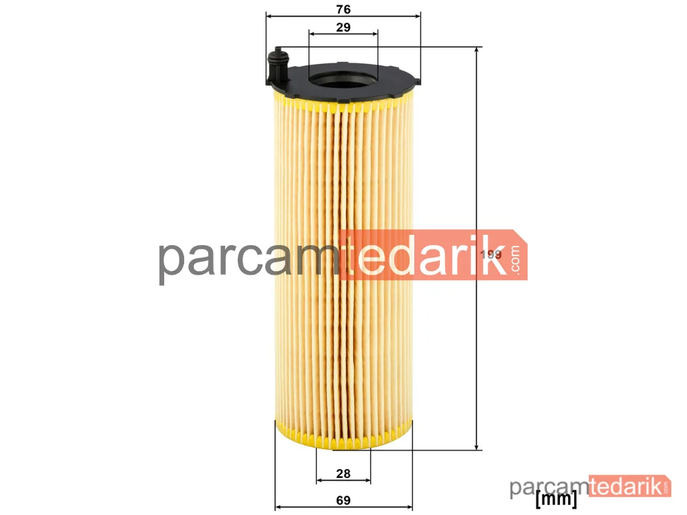 MANN FILTER HU8001X | Yağ Filtresi — Audi Allroad 2.5 TDİ Quattro 00-05