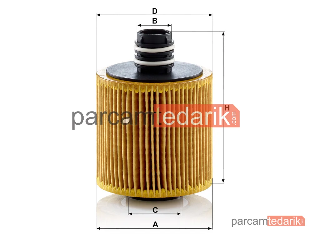 MANN FILTER HU8006Z | Yağ Filtresi — Fiat Doblo MPV 1.6 D Multijet 10=>, Bravo II 1.6 D Multijet 07-14