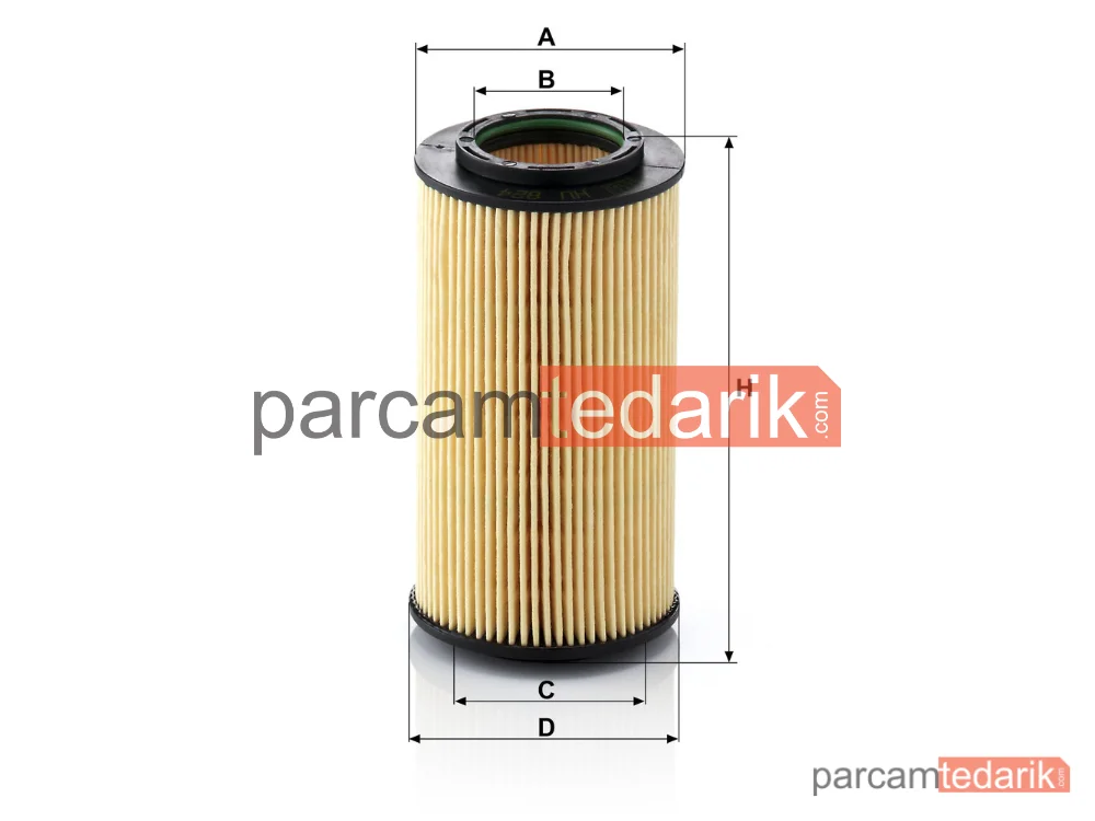 MANN FILTER HU824X | Yağ Filtresi — Kia Sorento I 3.3 V6 06=>, 3.3 V6 4WD 07=>, Hyundai Sonata V 3.3 05-10