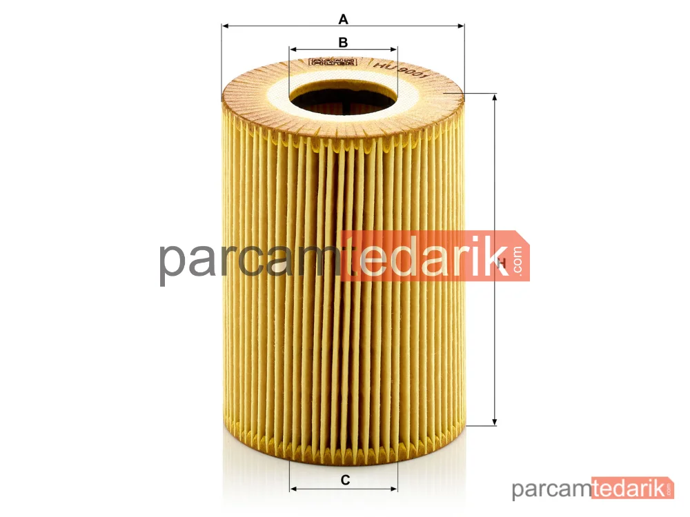 MANN FILTER HU9001X | Yağ Filtresi — Porsche Cayenne 4.8 T S 12=>