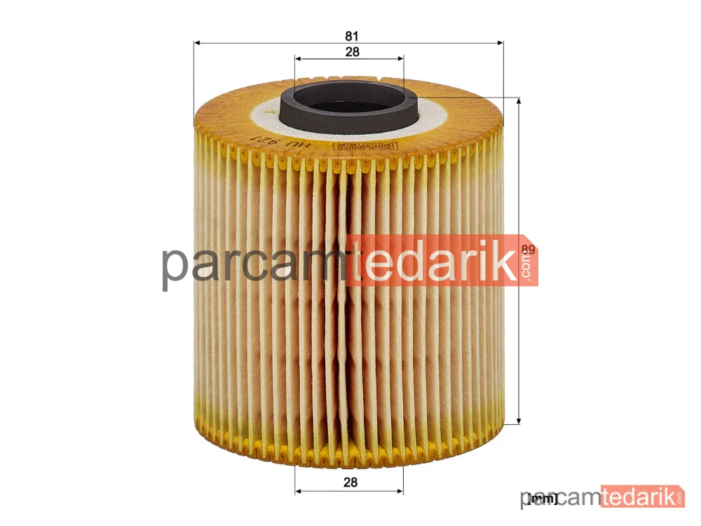 MANN FILTER HU921X | Yağ Filtresi — BMW 3 Serisi E30 84-91