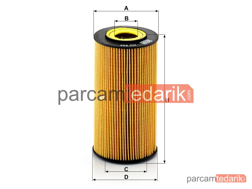 MANN FILTER HU934X | Yağ Filtresi — Volkswagen Touareg 4.2 V8 02-06
