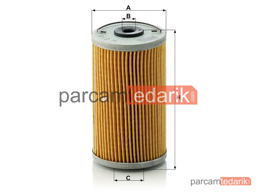 MANN FILTER H614N | Yağ Filtresi — Mercedes-Benz 190 W201 80-93