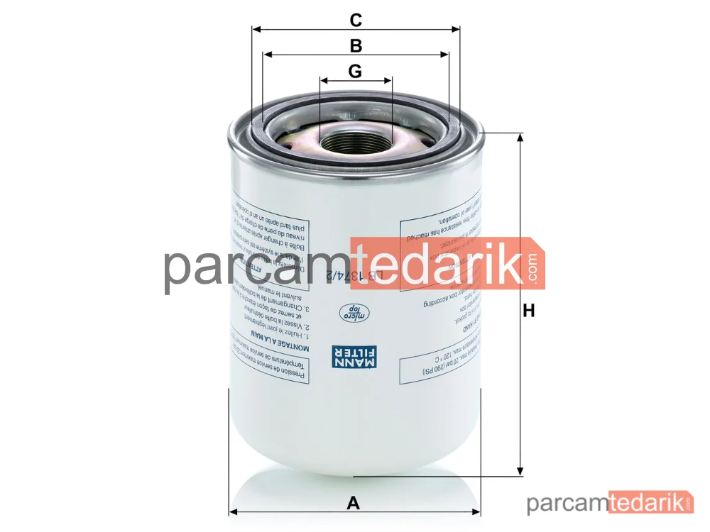 MANN FILTER LB1374/2 | Endüstriyel Filtre