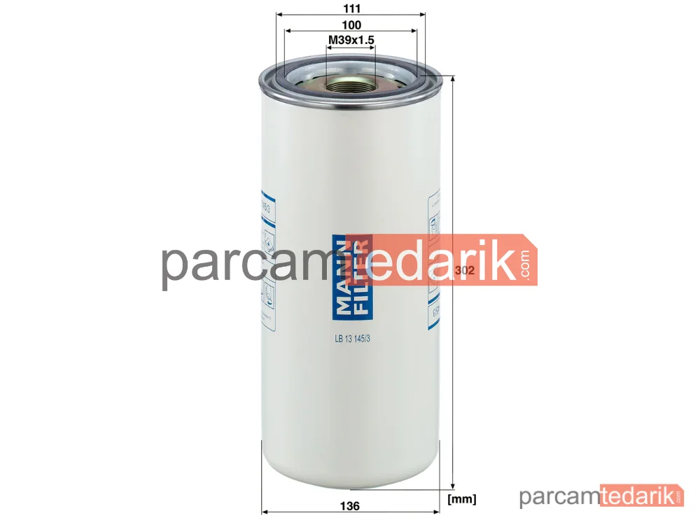MANN FILTER LB13145/3 | Endüstriyel Filtre
