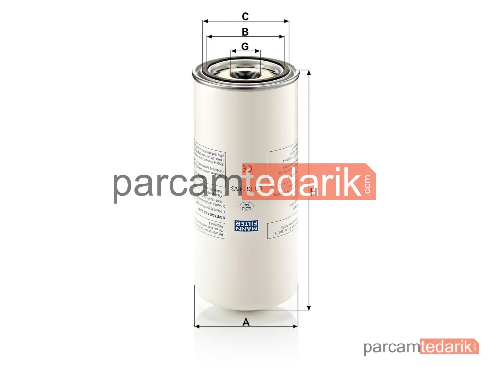 MANN FILTER LB13145/3 | Endüstriyel Filtre