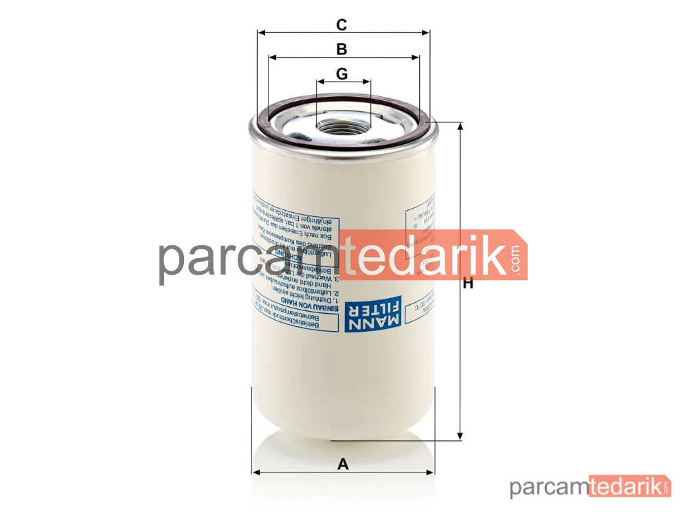 MANN FILTER LB719/2 | Endüstriyel Filtre