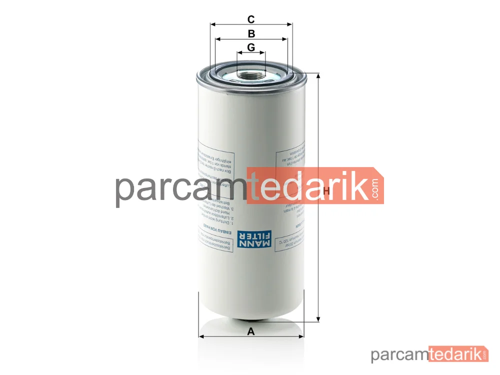 MANN FILTER LB962/2 | Endüstriyel Filtre