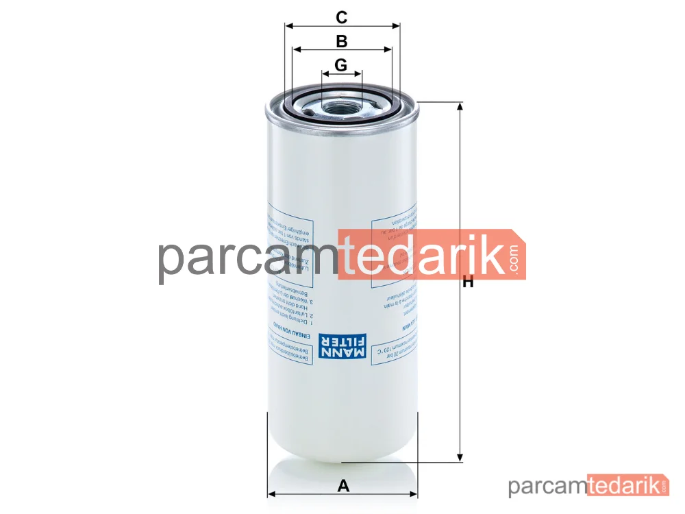 MANN FILTER LB962/8 | Endüstriyel Filtre