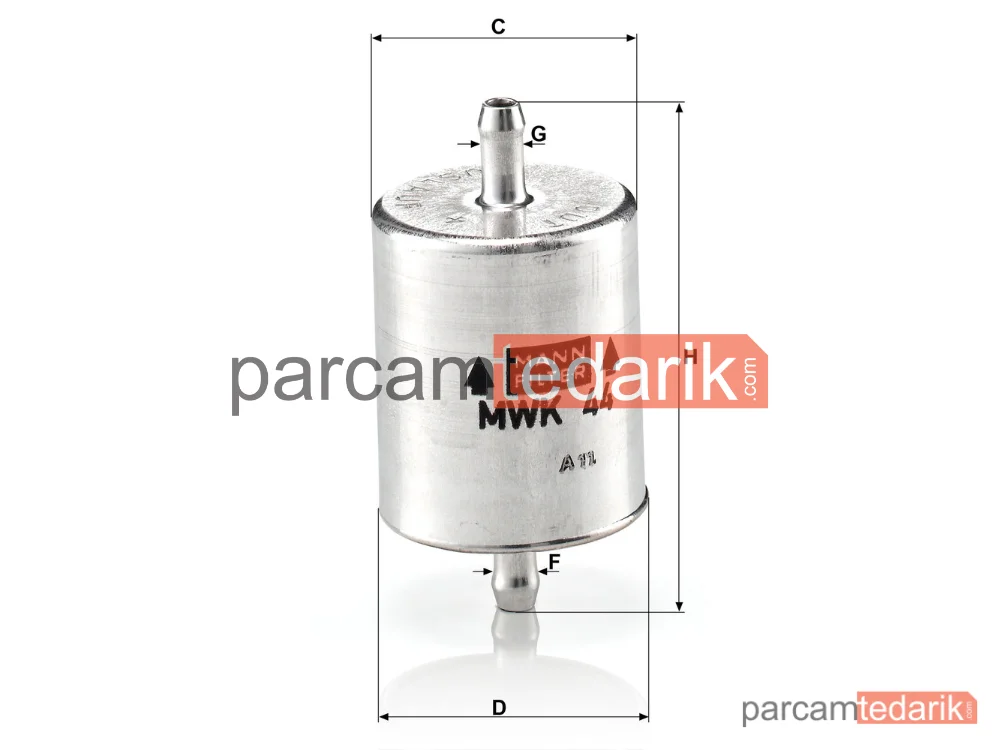 MANN FILTER MWK44 | Yakıt Filtresi — BMW Motorcycles C1 99-03, K 84-04, R 850 98-06