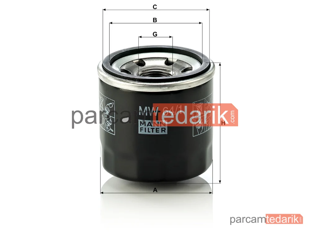MANN FILTER MW64/1 | Yağ Filtresi