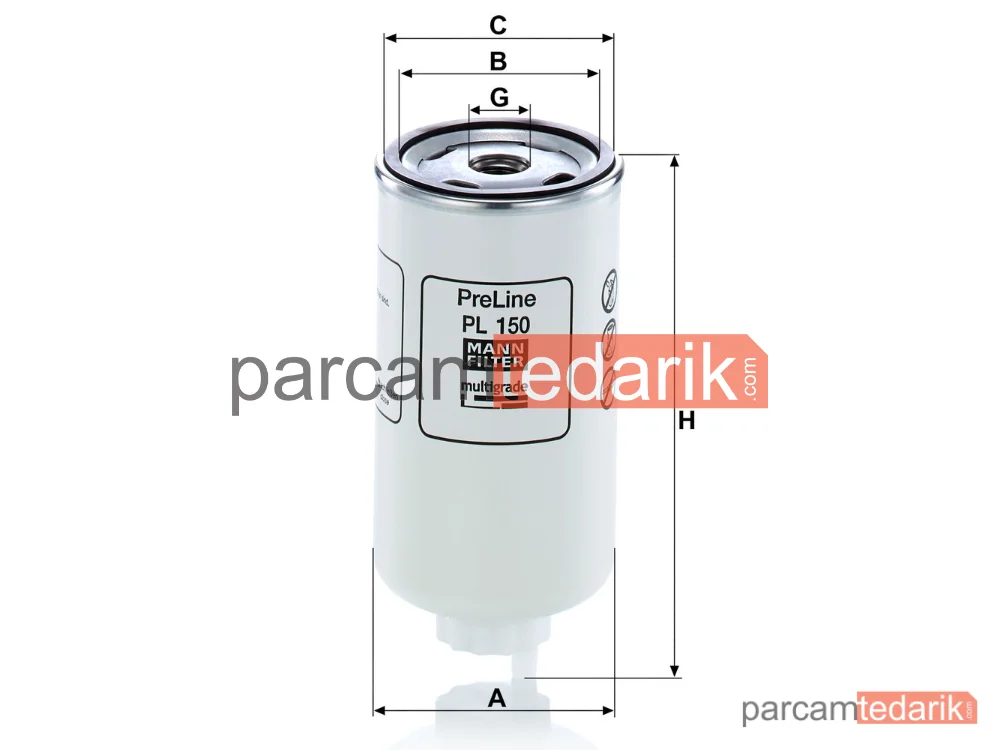 MANN FILTER PL150 | Endüstriyel Filtre