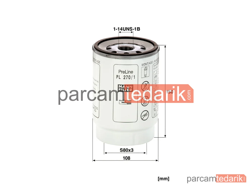 MANN FILTER PL270/1X | Endüstriyel Filtre