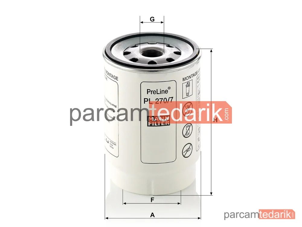 MANN FILTER PL270/7X | Yakıt Filtresi