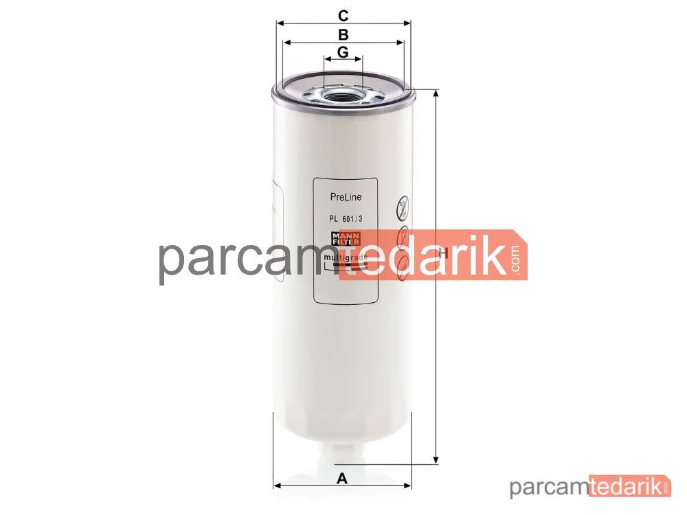MANN FILTER PL601/3 | Endüstriyel Filtre
