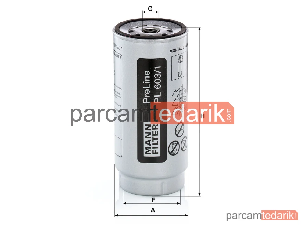 MANN FILTER PL603/1X | Yakıt Filtresi