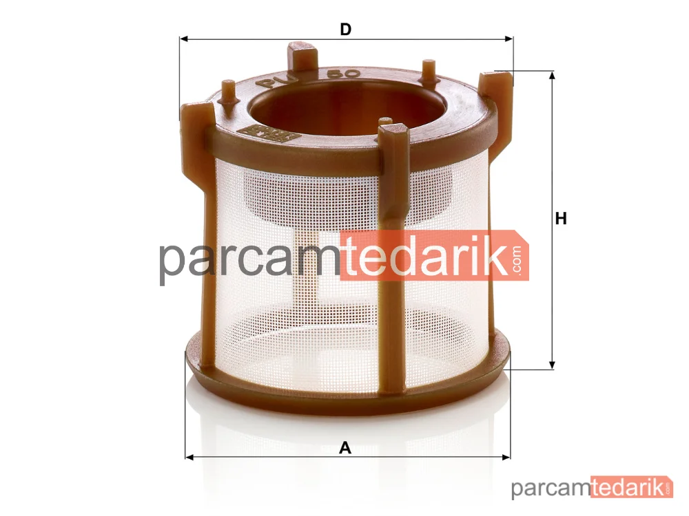 MANN FILTER PU50X | Yakıt Filtresi — MAN Lions City 96=>, NÜ 98=>, SÜ 03=>, TGA 00=>