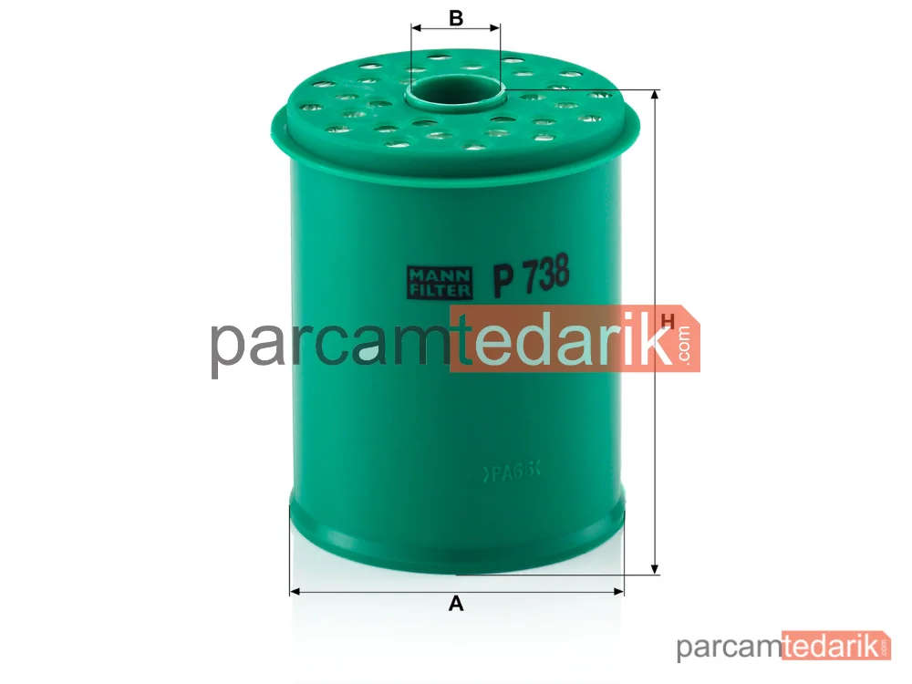 MANN FILTER P738X | Yakıt Filtresi — Peugeot 406 2.1 TD 12V 96-04