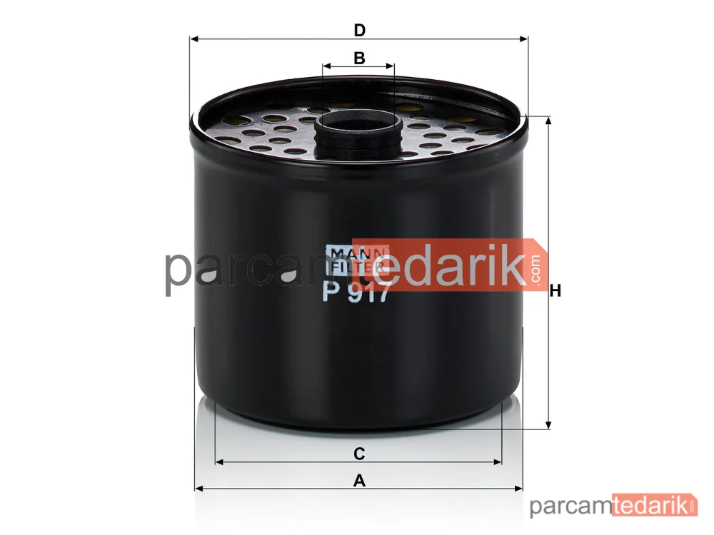 MANN FILTER P917X | Yakıt Filtresi — Peugeot J5 2.5 D 90-94