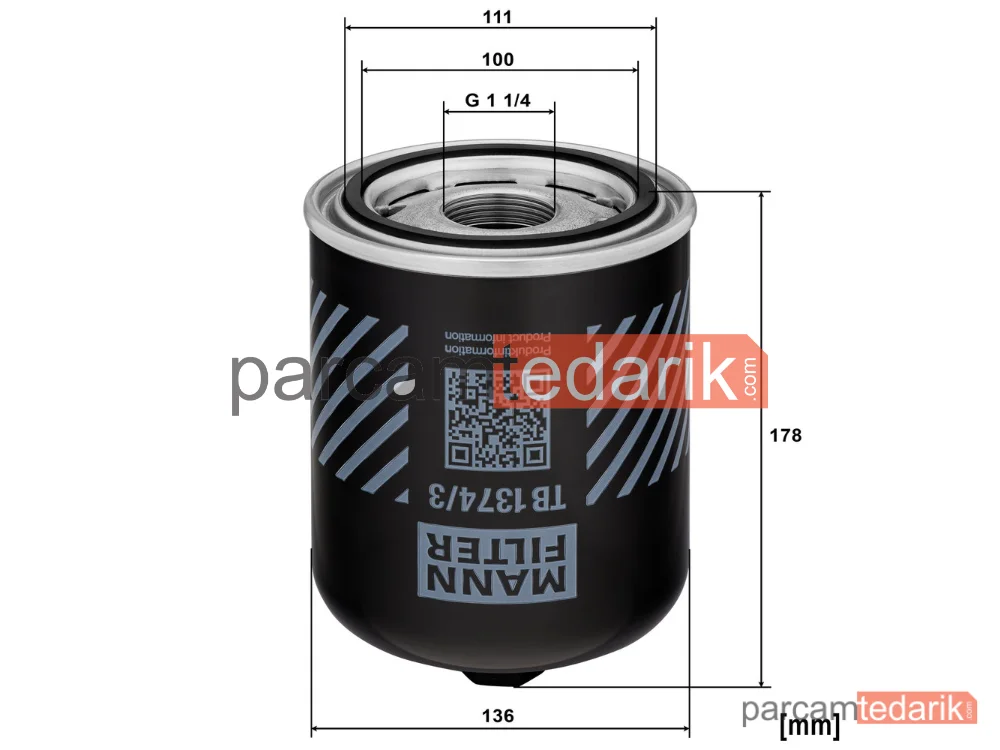 MANN FILTER TB1374/3X | Hava Kurutucu Scania P,g,r,t Serisi 04=>, Renault Trucks Midlum 00=>