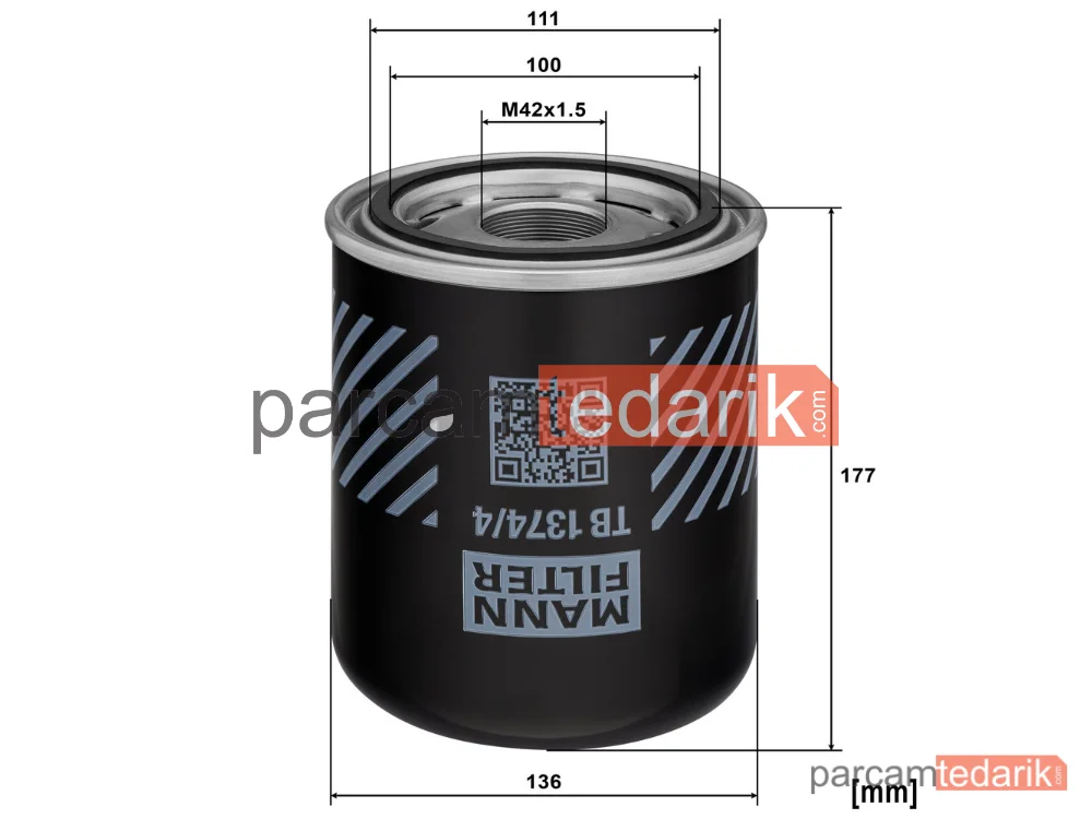 MANN FILTER TB1374/4X | Hava Kurutucu