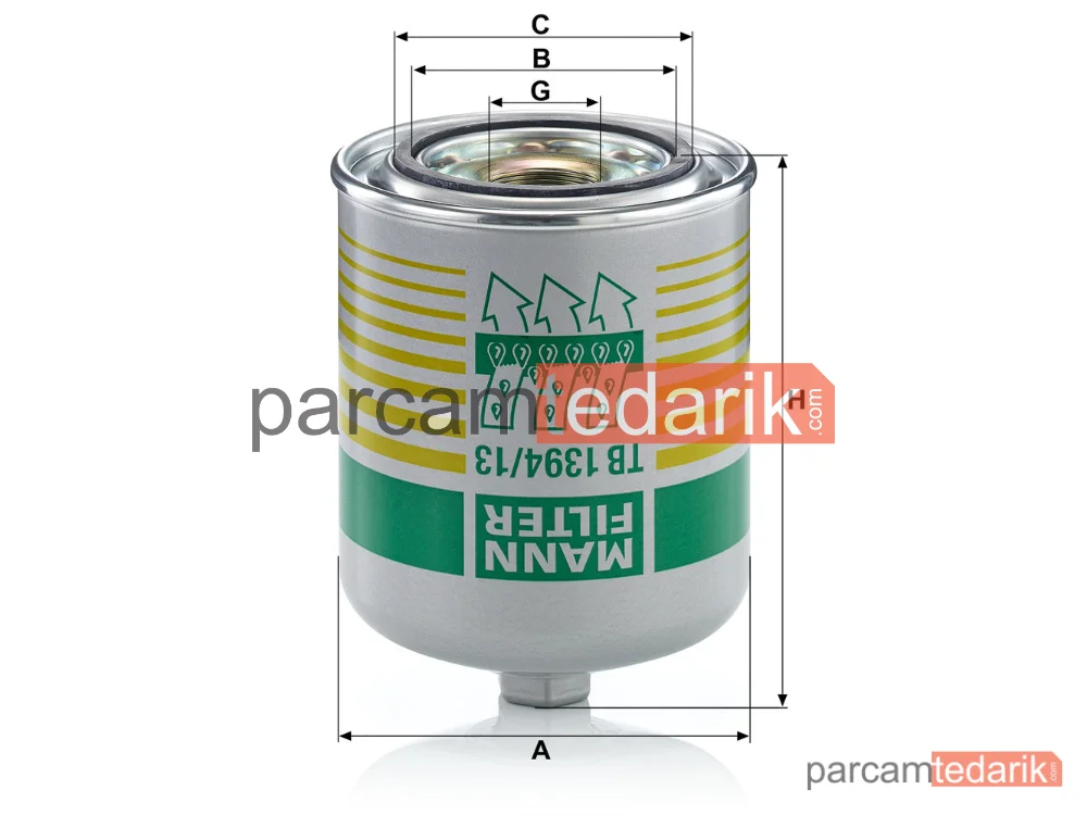 MANN FILTER TB1394/13X | Hava Kurutucu DAF CF 13=>, XF 12=>