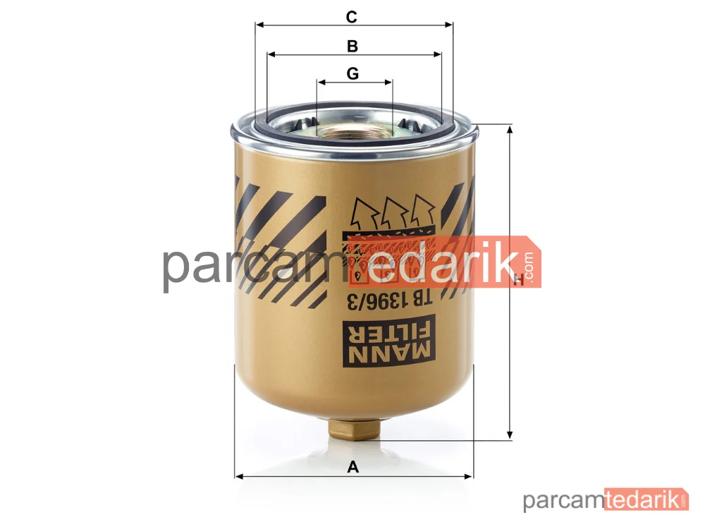 MANN FILTER TB1396/3X | Hava Kurutucu