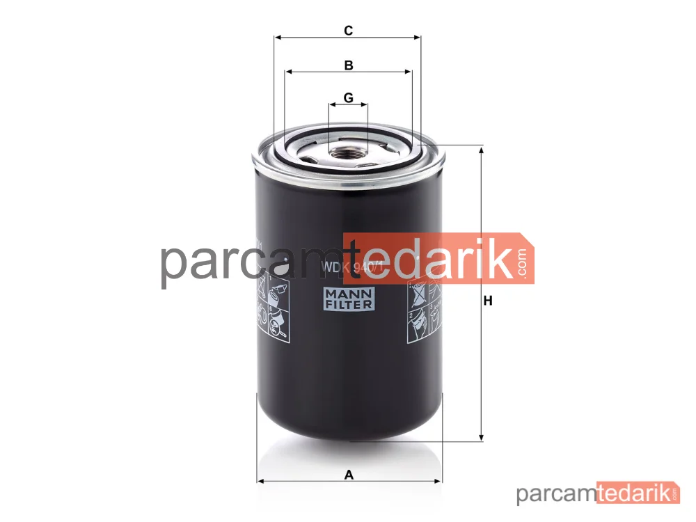 MANN FILTER WDK940/1 | Endüstriyel Filtre
