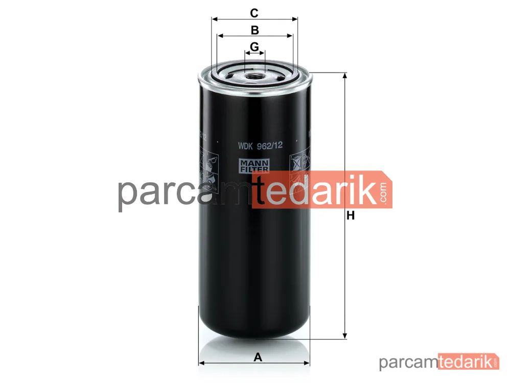 MANN FILTER WDK962/12 | Endüstriyel Filtre