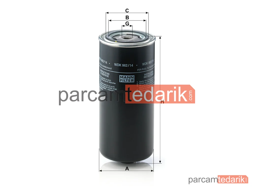 MANN FILTER WDK962/14 | Endüstriyel Filtre