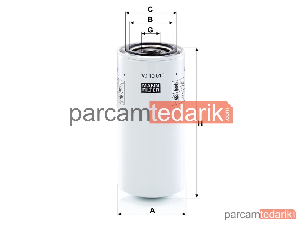 MANN FILTER WD10010 | Endüstriyel Filtre