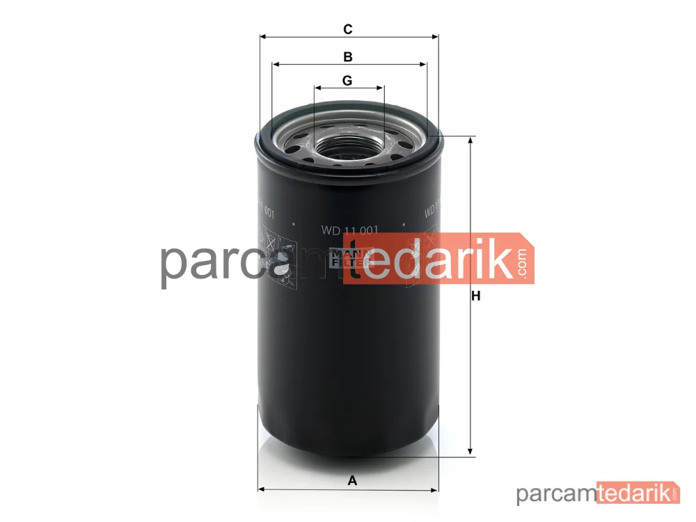 MANN FILTER WD11001 | Endüstriyel Filtre