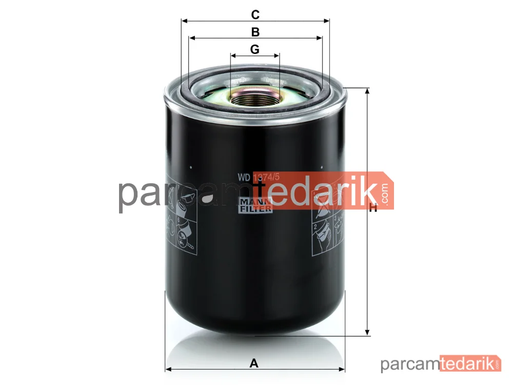 MANN FILTER WD1374/5 | Endüstriyel Filtre