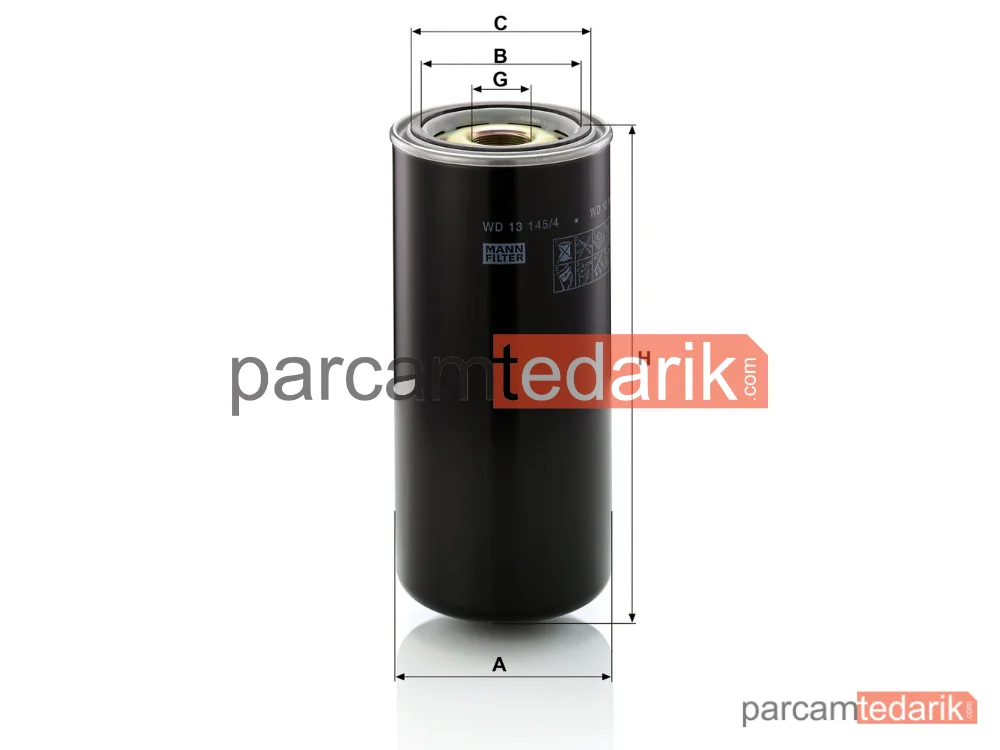 MANN FILTER WD13145/4 | Hidrolik Filtre Flottmann Werke